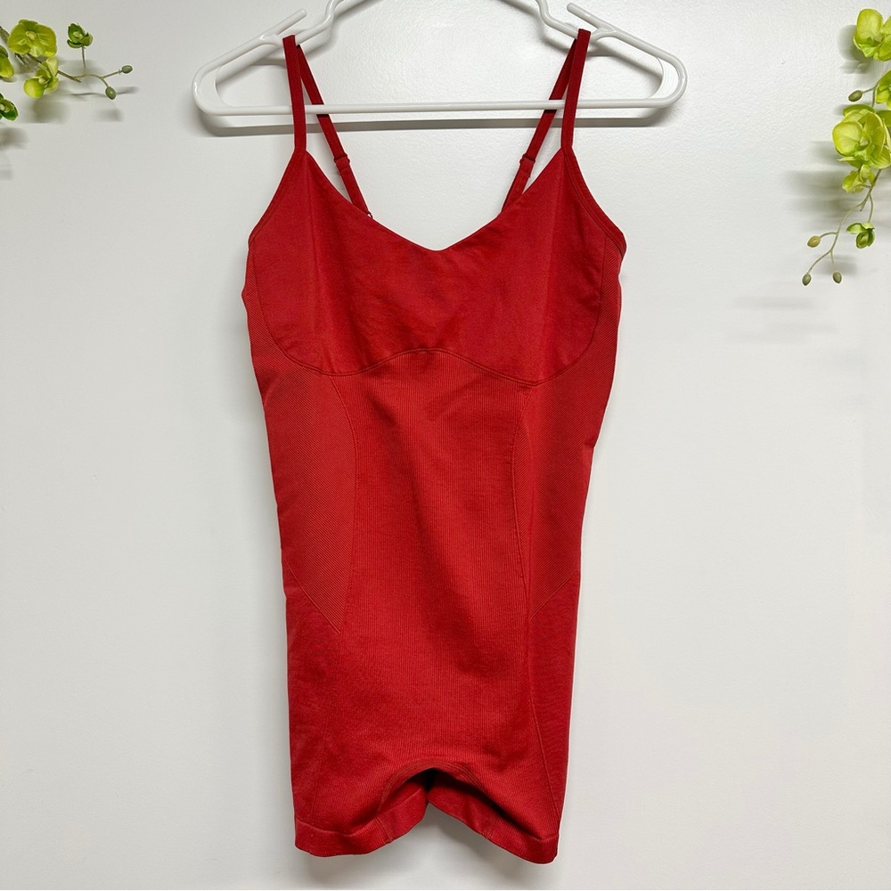 Colsie red unitard romper outfit, medium, good condition, great stretch/comfort